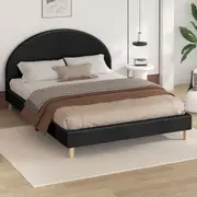 ALFORDSON Bed Frame Mattress Base Platform Fabric Charcoal - King Size