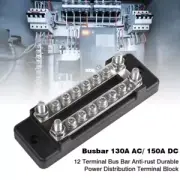 12V-48V Bus Bar Terminals Positive Negative Power 150A Distribution