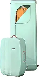Portable Dryer,Foldable 800W Electric Clothes Dryer,Dryer Machine with Digital Automatic Timer,60℃ Constant Temperature,for Apartments,RVs,Travel,Green