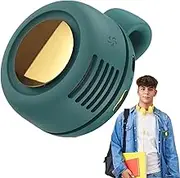 ycezw Small Clip on Fan,Portable Bladeless Tiny Electric Fan | Air Cooler Quiet 360 Rotation, Battery Operated Cool Gadgets for Neck Waist, Camping Hiking Gear