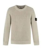 Stone Island Junior Compass-Badge Crewneck Jumper 8Y,6Y,4Y,14Y,12Y,10Y sand-colored