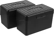 COOPHYA Recipe Card Holder Box Sturdy Plastic Desktop Organizer for Flash Cards