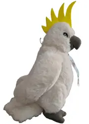 Cockatoo Bird Plush Soft Toy Eco Buddies CA Australia