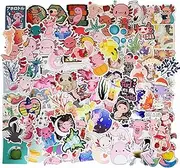 100 PCS Axolotl Stickers for Water Bottles,Cute Vinyl Waterproof Laptop Skateboard Stickers Aesthetic PC Hydroflask Phone Stickers for Kids Girls