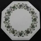 12" Marble Coffee Table Top Floral Design Inlay paua shell Work Entryway Table