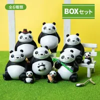 在飛比找樂天市場購物網優惠-真愛日本 宮崎駿 吉卜力 熊貓家族 限定盒玩擺飾 六入組 盒