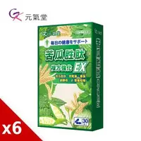 在飛比找森森購物網優惠-元氣堂 苦瓜胜肽複方強化EX膠囊30粒X6盒