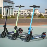 Foldable 130W Kids Electric Scooter 16KM/H 8KM LED Lights Teenager E-Bike