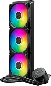 Cooler Master MasterLiquid 360L Core ARGB CPU Liquid Cooler - Dual Chamber Gen S Pump, Superior Radiator and 120 mm ARGB Fans, LGA 1700 and AM5 Brackets - Black