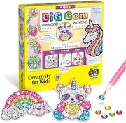 Creativity for Kids Big Gem Diamond Painting Kit - Create Your Own Magical Stickers and Suncatchers - Diamond Art for Kids