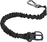 AKEISHE Retractable Dog Seat Belt for Car - Adjustable Nylon Pet Safety Harness with Elastic Bungee Buffer, Heavy-Duty Dog Seat Belt (Black)