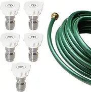 Spray Nozzles for Pressure Washer | 5X Power Washer Turbo Nozzle | Easy Installation Spray Tips Set for Soiled Bricks, Concrete, Metal, Boat Cleaning