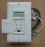 NEW 7 DAYS HEAVY DUTY PROGRAMMABLE DIGITAL IN-WALL TIMER - WHITE