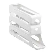 Fridge Side Door Egg Rack Capacity Storage Box with Four Tiers Automatic