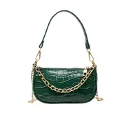 Women's Bags Fashion All-match Shoulder Bag Messenger Bag PU Leather Zipper Baguette Luxury Designer Handbag