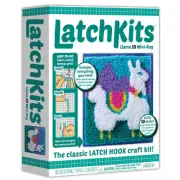 — 3D Llama — Classic Latch Hook Craft Activity Kit — Make a Colorful Mini Rug...