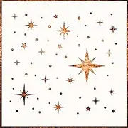 12 inch Large Star Stencil for Painting - Twinkle Star Wall Stencil for Painting Large Pattern on Wood, Canvas, Tile, Fabric and Furniture – Reusable and Easy to Use for Home Decor