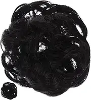 LIFKOME Hairpiece Set 2pcs Ponytail Wig Extensions Fake Hair Bun for Women Frizzy Smooth for Event