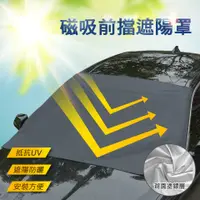 在飛比找松果購物優惠-磁吸式汽車前擋遮陽罩 隔熱 遮陽抗UV 防曬 (4.8折)