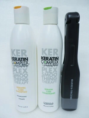 KERATIN COMPLEX KERATIN CARE SHAMPOO/ CONDITIONER 13.5 OZ + CLUMP BRUSH
