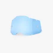 2x 100% Gen 2 Strata Accuri Tear OFF LENS ANTI FOG SCRATCH Blue Motocross Enduro