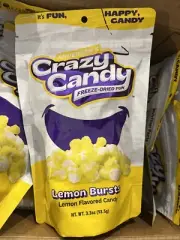Lot Of 6 Andersen’s Crazy Candy Freezed-Dried Fun Lemon Bursts Lemon Candy 3.3oz