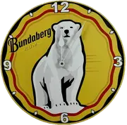 Bundy Bundaberg Rum Metal Clock Sign