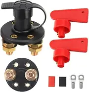 Battery Disconnect Switch, 300A 12V 24V Battery Master Isolator Cut Off Power Kill Switch Fit for Car Boat RV ATV Auto Truck