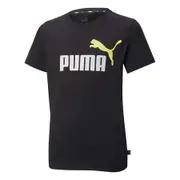PUMA Junior Essentials 2 Colour Logo Tee