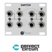 Plum Audio SWITCH 1U Signal Router (Silver) EURORACK - NEW - PERFECT CIRCUIT