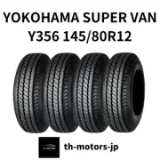 Set of 4 YOKOHAMA SUPER VAN Y356 145/80R12 80/78N 145R12 6PR Kei truck mini Tire