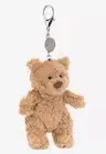 Jellycat Bartholomew Bear Bag Charm Authentic NWT Soft Warm Light Brown Kid Core