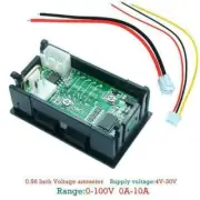 1Pcs Digital Voltmeter Ammeter DC100V 10A Panel Voltage Current Meter M0S7 Z8H4
