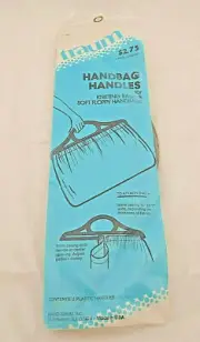 Sealed Vintage Plastic Faux Tortoise Shell Handbag Purse Handles #350 Traum USA