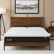 Duchess Queen Memory Foam Mattress, Cooling Gel Mattress for Cool Sleep & Pain Relief, Medium Firm Mattress in a Box with Motion Isolation, CertiPUR-US Certified Black & White