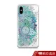 CreASEnseiphone系列XS XR 5 6 7 8 plus Max 藍彩輪花抗衝擊防摔殼空壓殼手機殼 現貨