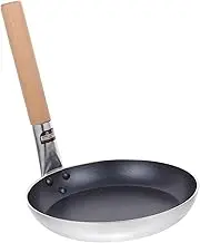 Omelet Pan with Wooden Handle Non Stick Frying Pan for Practical Metal Cookware for Families and Couples Convenient Design for Quick Meals