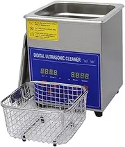 [USOR] 2L/6L/10L/30L Professional Industrial Ultrasonic Cleaner 40kHz 304 Tank 30 Minutes Timer 0-8℃Heater Jewelry Cleaner Wrench Tools Industrial Parts Mental Instrument Eyeglasses Watch Denture Glasses Ultrasonic Cleaning