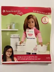 American Girl Crafts Doll Apron Iron On Kit Decorating Project Create Design New