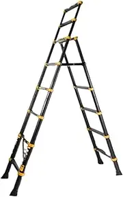 attic Ladder Portable Step Ladder Easy to Use Folding Telescoping Ladder for Home Indoor Outdoor Folding Ladder Universal Loft Ladder Stable and Safe