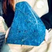 17.16LB Natural Blue apatite Quartz Crystal Decoration mineral Specimen Healing