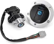 Ignition Barrel Key Switch for Suzuki GSF 650 1200 1250 S for Bandit 650 S GSX-650F for Katana 650 GSF-650 Fuel Gas Cap Ignition Switch Seat Lock with Key Kit Motor Ignition Key Switches
