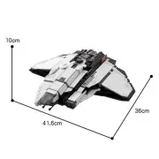 Courier Ship Multi-crew Space Ship Building Toys Set 1187 Pieces MOC Build