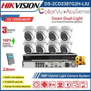 Hikvision 32MP 8K 8CH NVR 8MP Dual Light ColorVu Camera System DS-2CD2387G2H-LIU