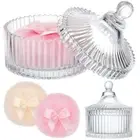 Extra Large Body Powder Puff Clear Powder Container Fluffy Powder Puff Makeup