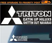 MITSUBISHI TRITON 4X4 Car DECAL Funny STICKER