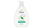 Dove Refreshing Body Wash 24hr nourishment With Cucumber & Green Tea Scent with 1/4 moisturising cream 1 L