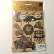 K & Company United States Army Dimensional Stickers Grand Adhesion Military Boot
