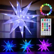 Christmas Moravian Star Light Large Moravian Star Christmas Tree Topper Hangi...