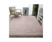 Super Soft Plush Carpet Non-Slip Tie-Dye Fluffy Rugs - For Living Room Bedroom Girls Kids Room Home Decoration-Light pink